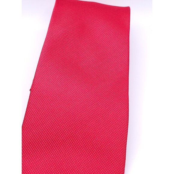 Van Heusen Mens Classic Solid Red Necktie - Picture 5 of 16